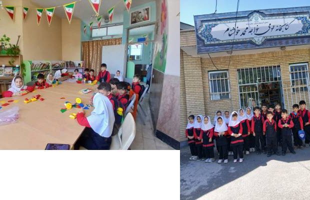 بازدید کودکان مهدکودک ال شاد از کتابخانه عمومی خواجه محمد خوشنام