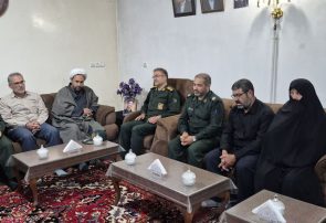 دیدار سردار عباسقلی‌زاده فرمانده سپاه عاشوار با خانواده شهید ابوالفضل اسکندری درخواجه