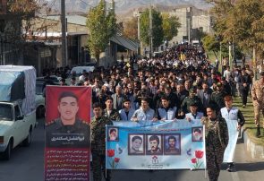 حضور پرشور مردم در راهپیمایی ۱۳ آبان