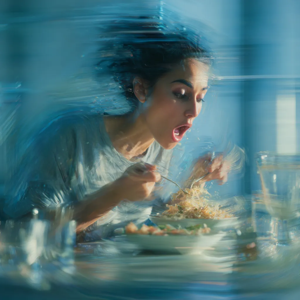 سریع غذا خوردن نشانه چیست؟ سریع غذا خوردن نشانه چیست؟